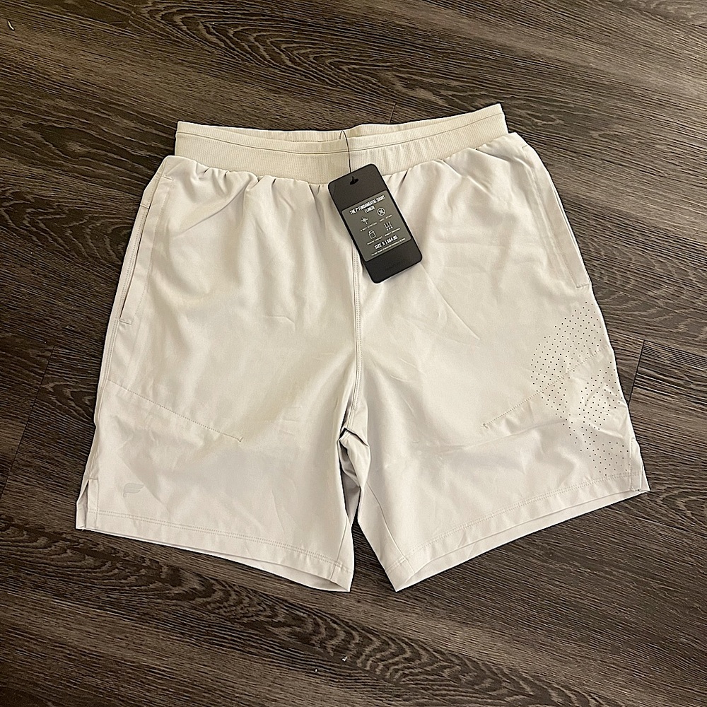 Fabletics The Fundamental Short II (lined) 7” Men’s Small Mineral Grey